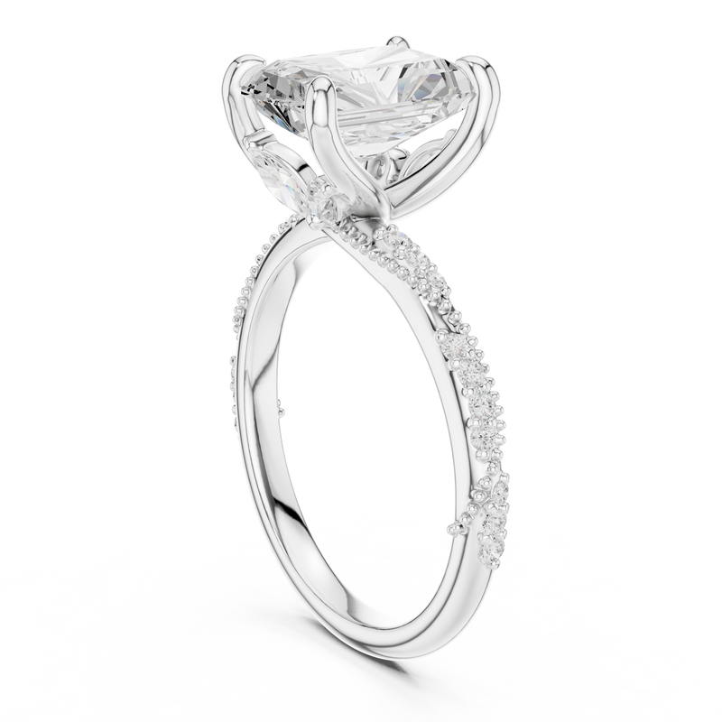 Ladies Ring DDLR-967@7 - White Gold - Image
