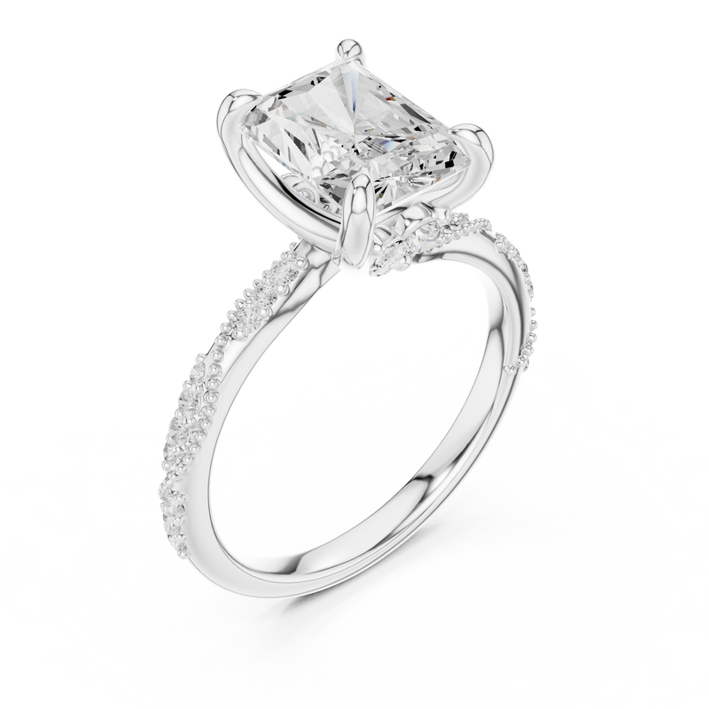 Ladies Ring DDLR-967@7 - White Gold - Image