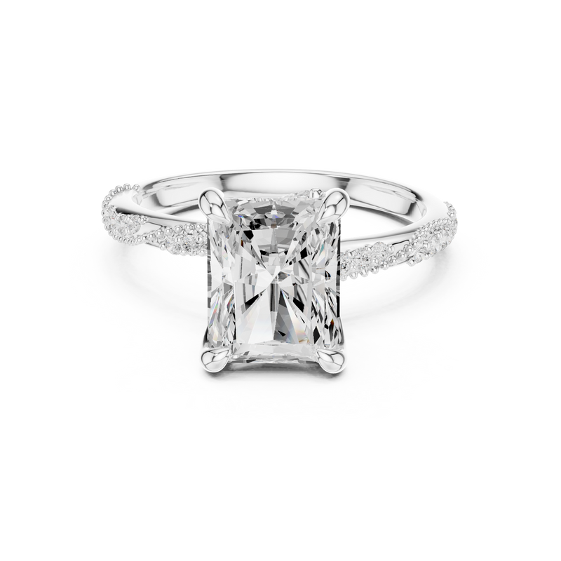 Ladies Ring DDLR-967@7 - White Gold - Image