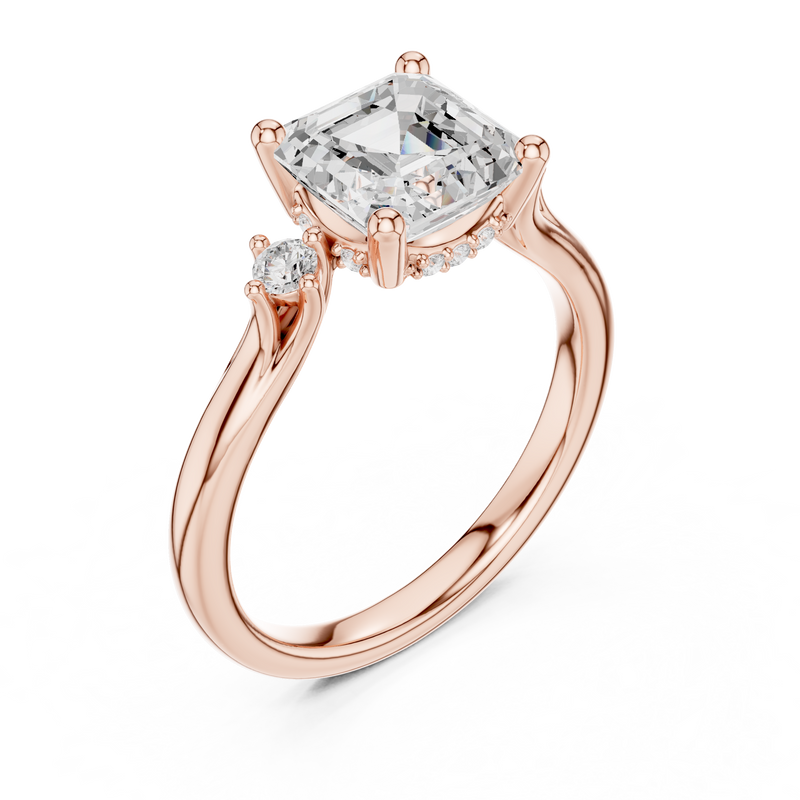 Ladies Ring DDLR-969@7 - Rose Gold - Image