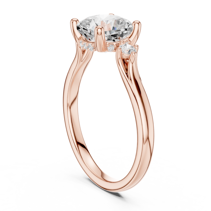 Ladies Ring DDLR-970@7 - Rose Gold - Image