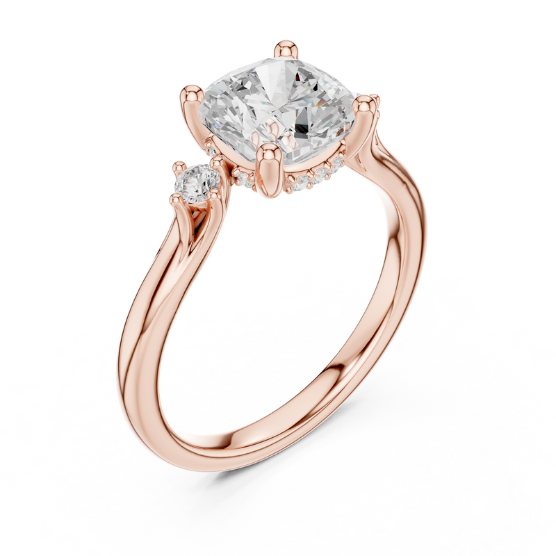 Ladies Ring DDLR-970@7 - Rose Gold - Image