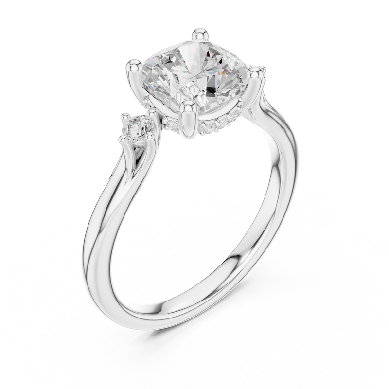 Ladies Ring DDLR-970@7 - White Gold - Image