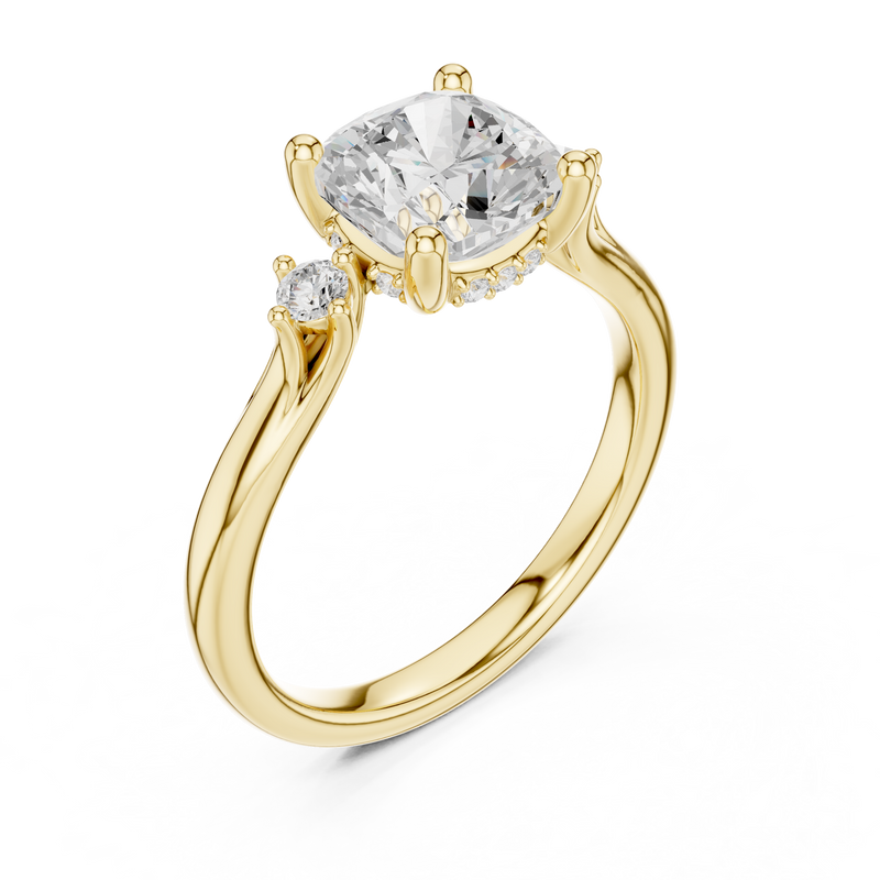 Ladies Ring DDLR-970@7 - Yellow Gold - Image