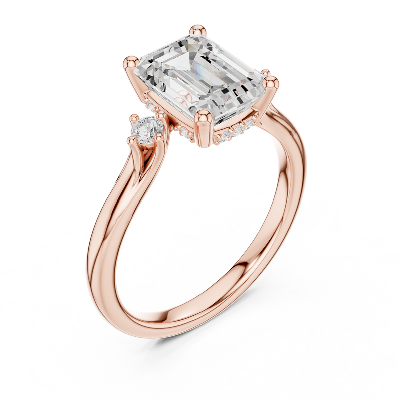 Ladies Ring DDLR-971@7 - Rose Gold - Image