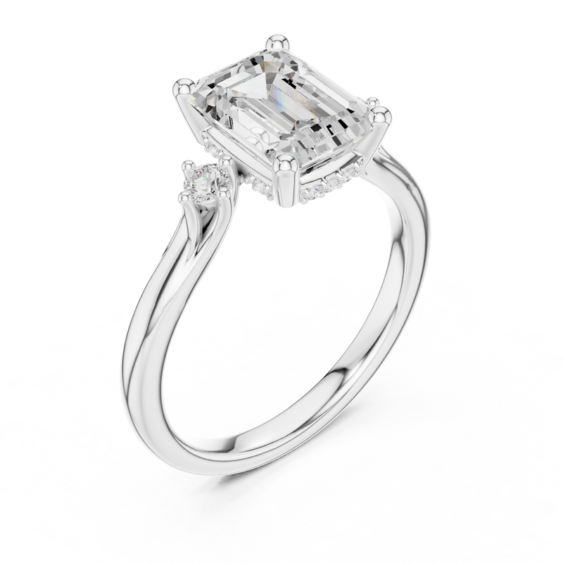 Ladies Ring DDLR-971@7 - White Gold - Image