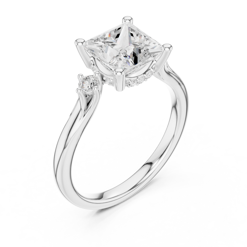 Ladies Ring DDLR-973@7 - White Gold - Image