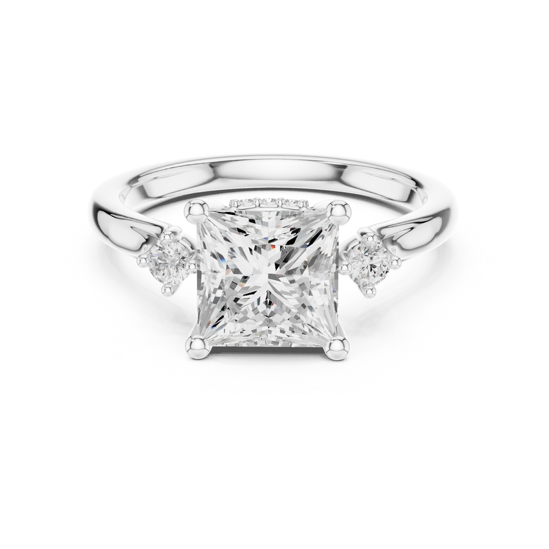 Ladies Ring DDLR-973@7 - White Gold - Image