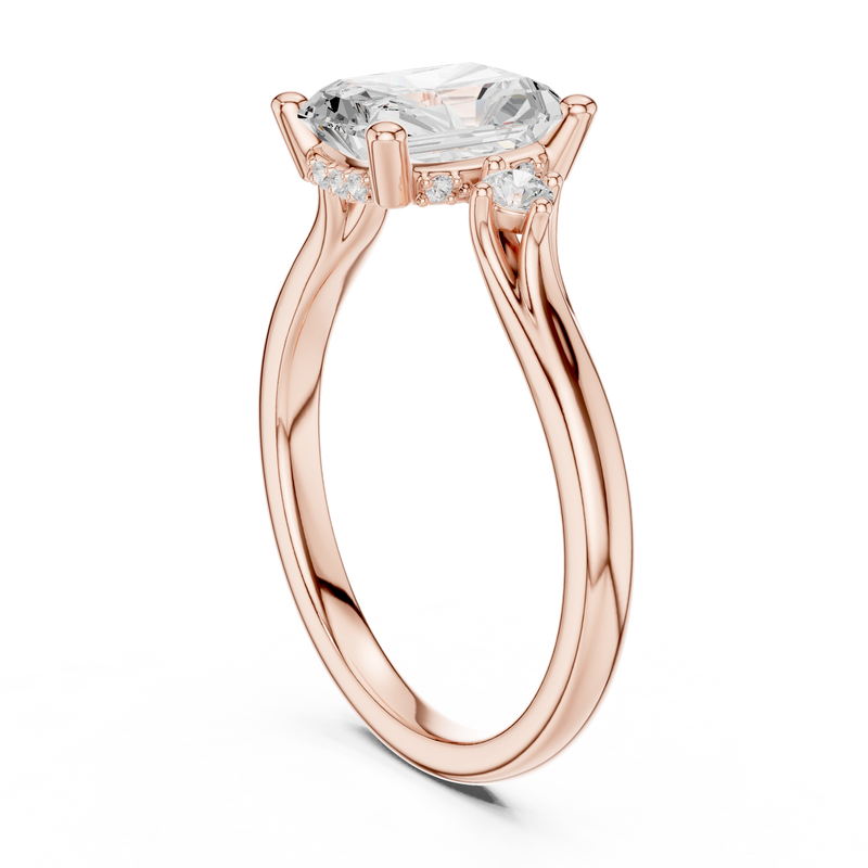 Ladies Ring DDLR-974@7 - Rose Gold - Image