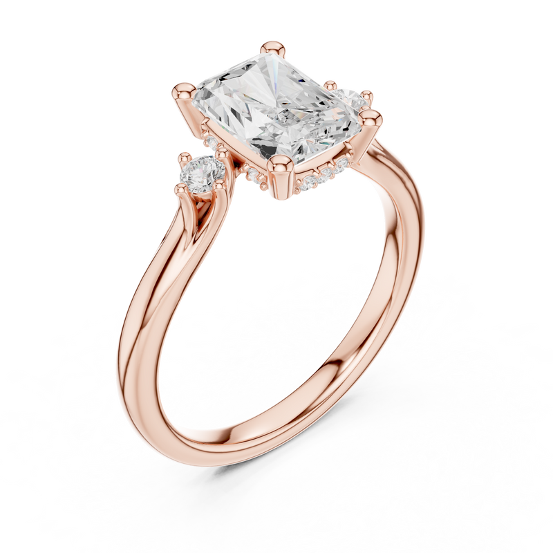 Ladies Ring DDLR-974@7 - Rose Gold - Image
