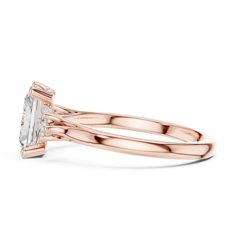 Ladies Ring DDLR-974@7 - Rose Gold - Image