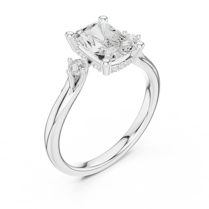 Ladies Ring DDLR-974@7 - White Gold - Image