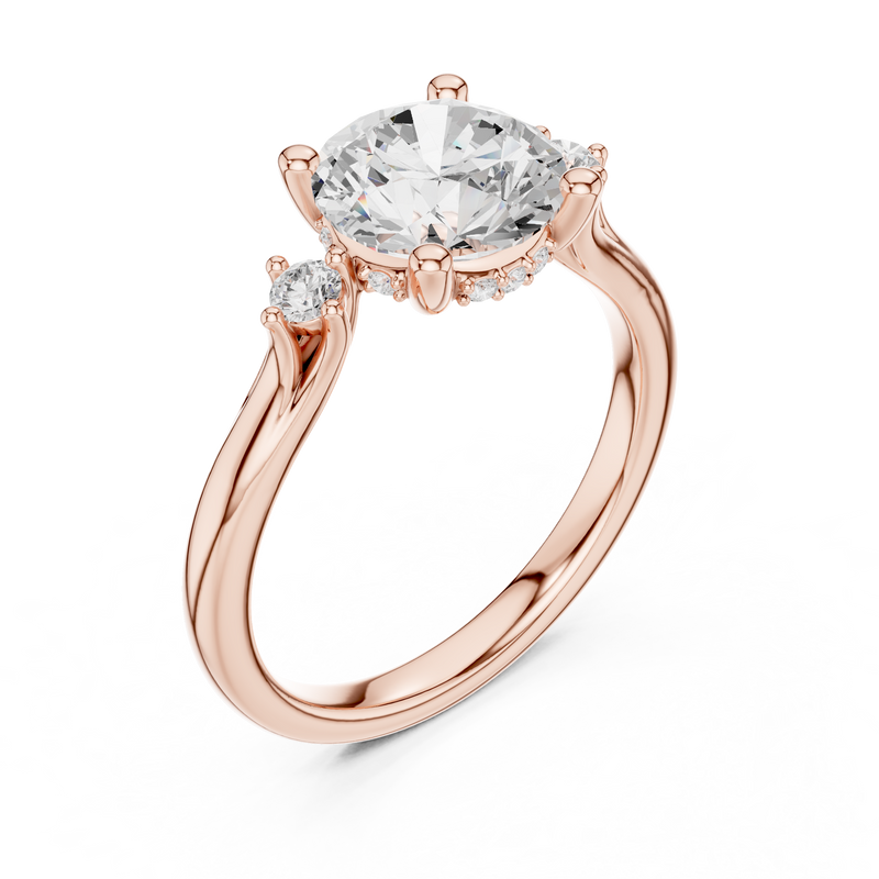 Ladies Ring DDLR-975@7 - Rose Gold - Image