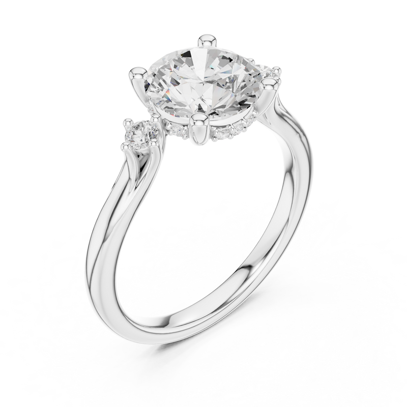 Ladies Ring DDLR-975@7 - White Gold - Image