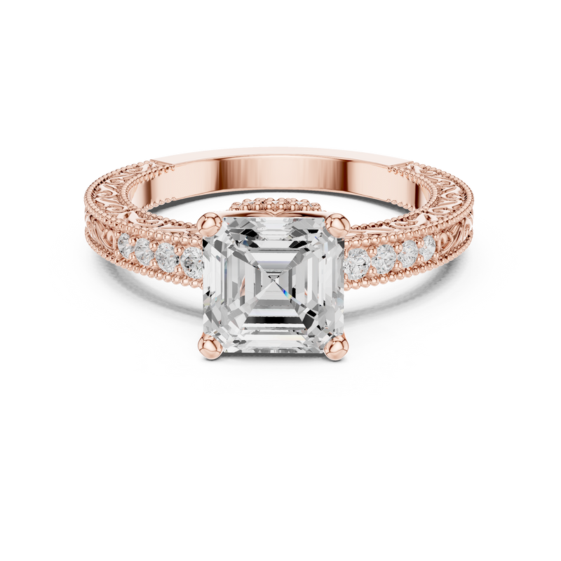 Ladies Ring DDLR-976@7 - Rose Gold - Image
