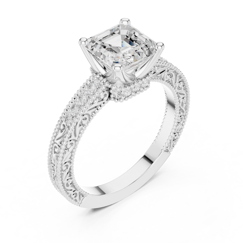 Ladies Ring DDLR-976@7 - White Gold - Image
