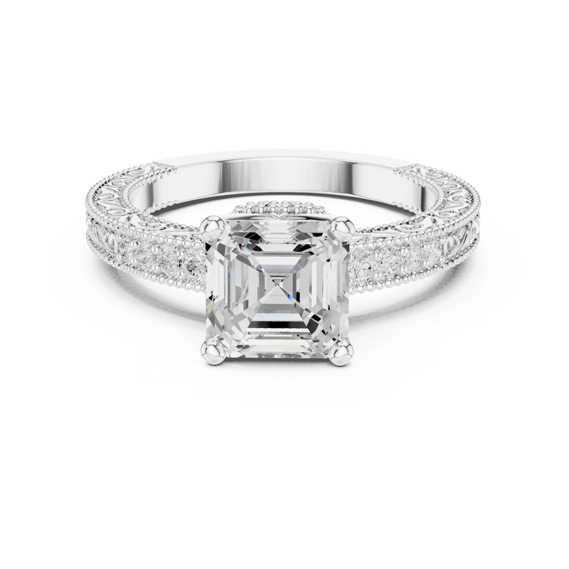 Ladies Ring DDLR-976@7 - White Gold - Image