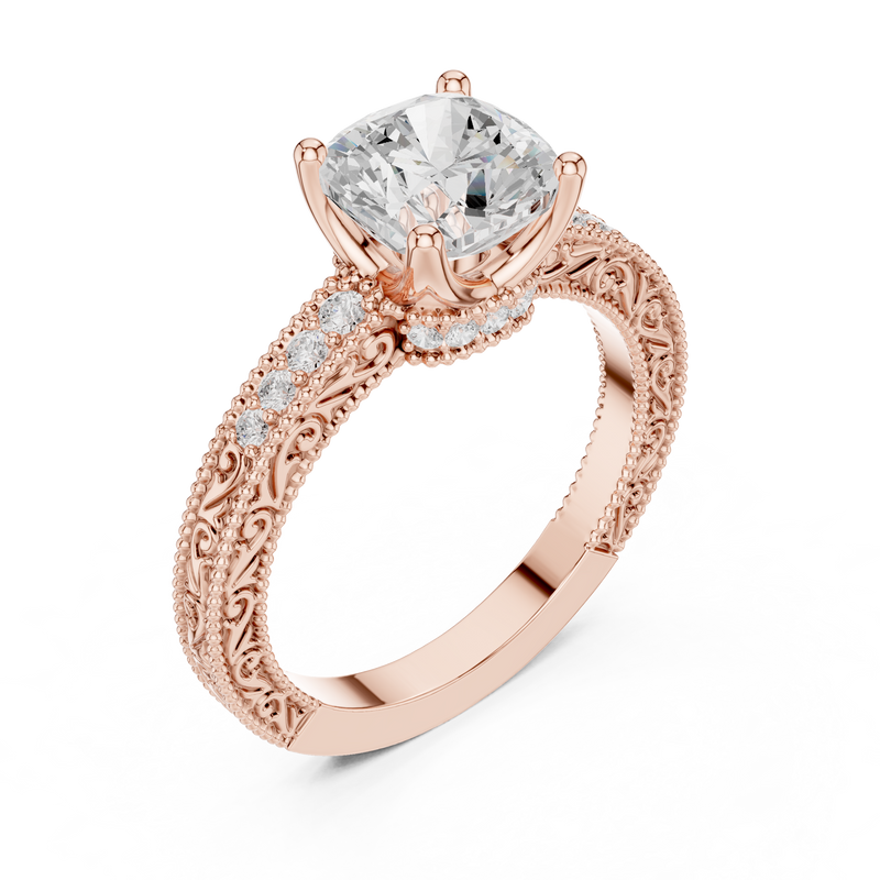 Ladies Ring DDLR-977 - Rose Gold - Image