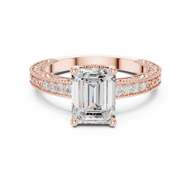 Ladies Ring DDLR-978@7 - Rose Gold - Image