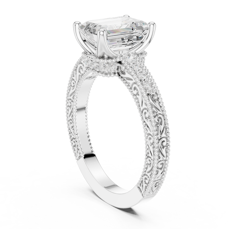 Ladies Ring DDLR-978@7 - White Gold - Image