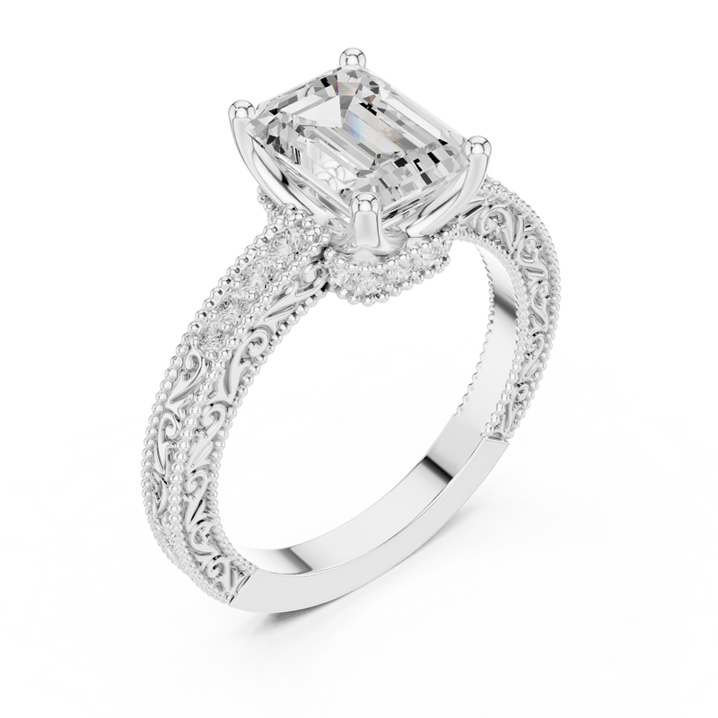 Ladies Ring DDLR-978@7 - White Gold - Image