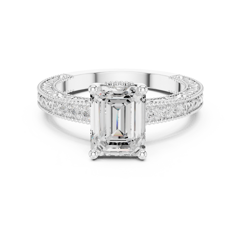 Ladies Ring DDLR-978@7 - White Gold - Image