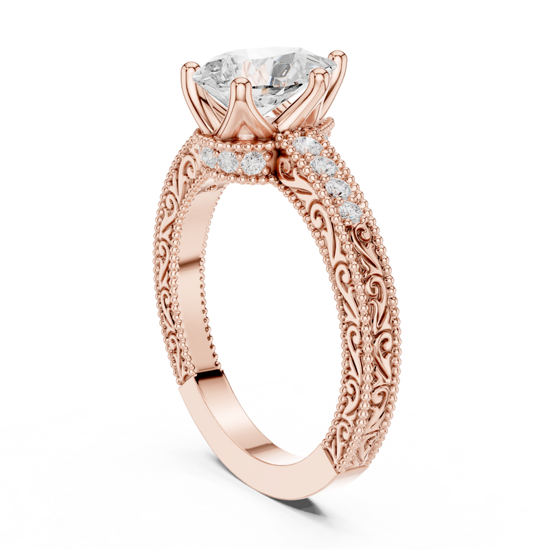 Ladies Ring DDLR-979@7 - Rose Gold - Image
