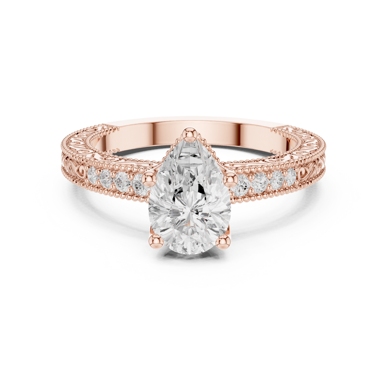 Ladies Ring DDLR-979@7 - Rose Gold - Image