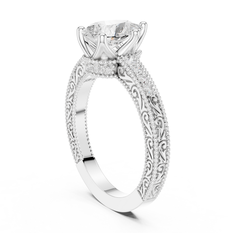 Ladies Ring DDLR-979@7 - White Gold - Image