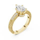 Ladies Ring DDLR-979@7 - Yellow Gold - Image