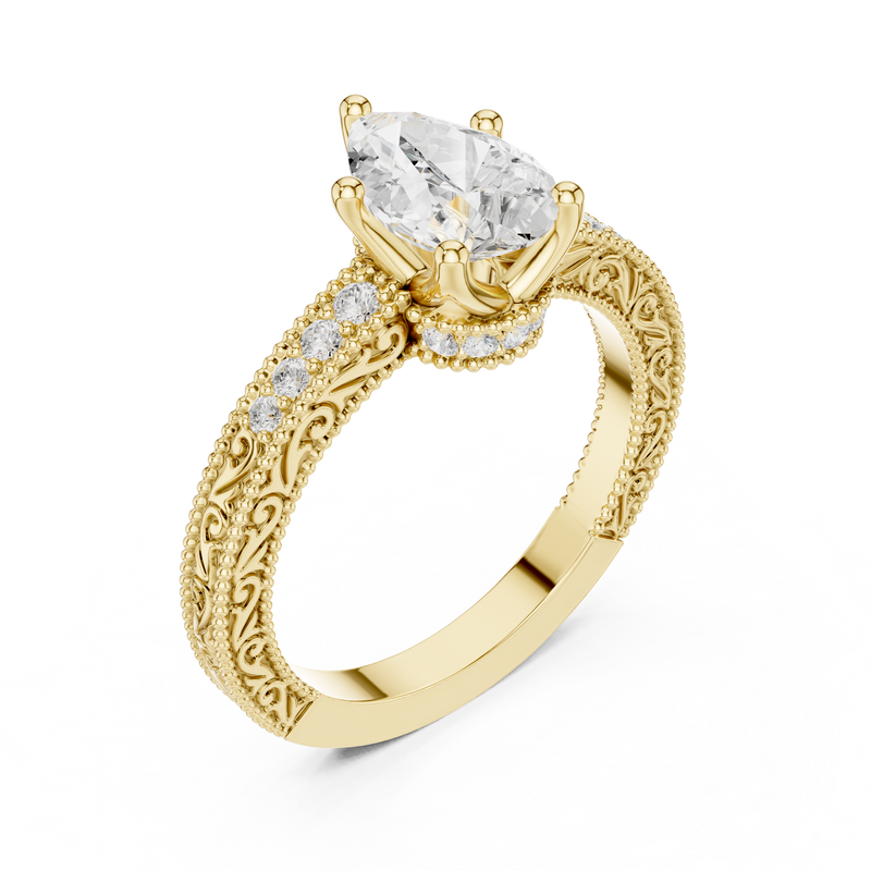 Ladies Ring DDLR-979@7 - Yellow Gold - Image