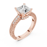 Ladies Ring DDLR-980@7 - Rose Gold - Image
