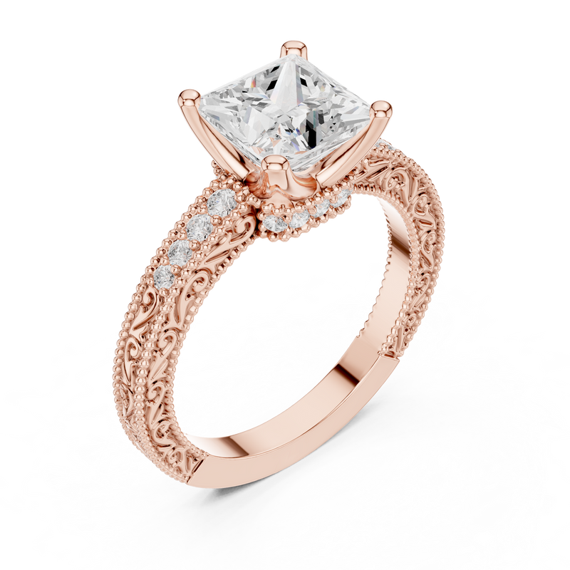 Ladies Ring DDLR-980@7 - Rose Gold - Image