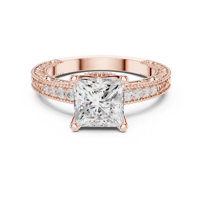 Ladies Ring DDLR-980@7 - Rose Gold - Image