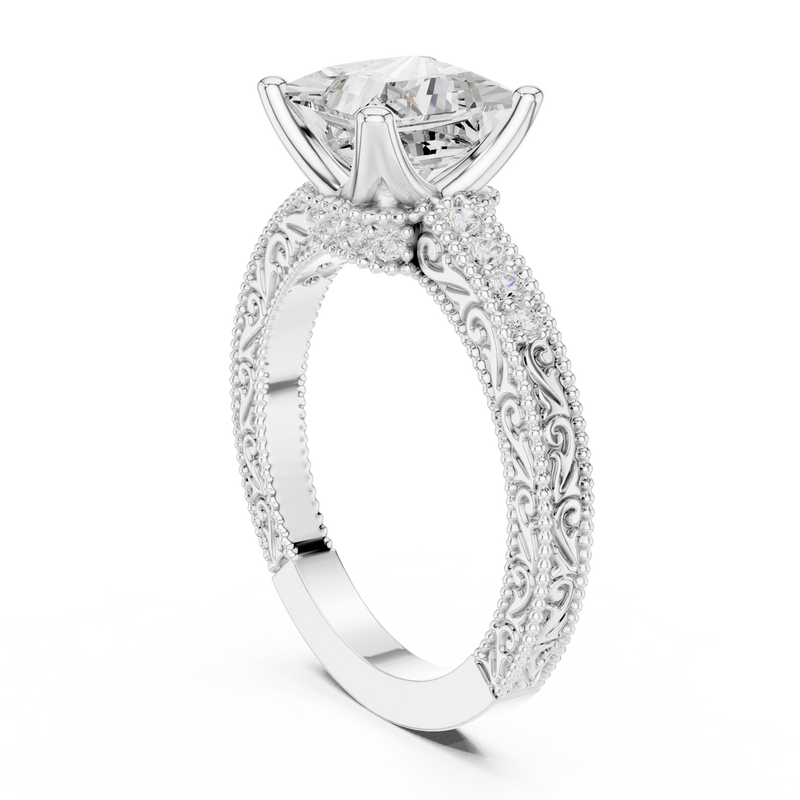 Ladies Ring DDLR-980@7 - White Gold - Image