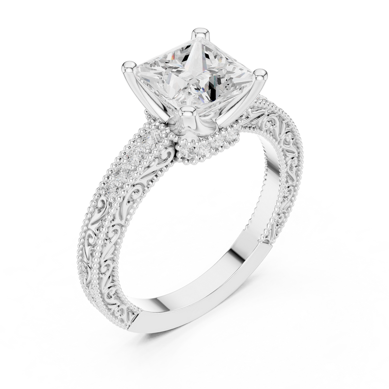 Ladies Ring DDLR-980@7 - White Gold - Image