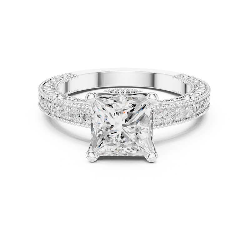 Ladies Ring DDLR-980@7 - White Gold - Image
