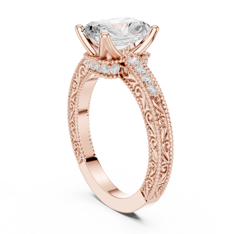 Ladies Ring DDLR-981@7 - Rose Gold - Image