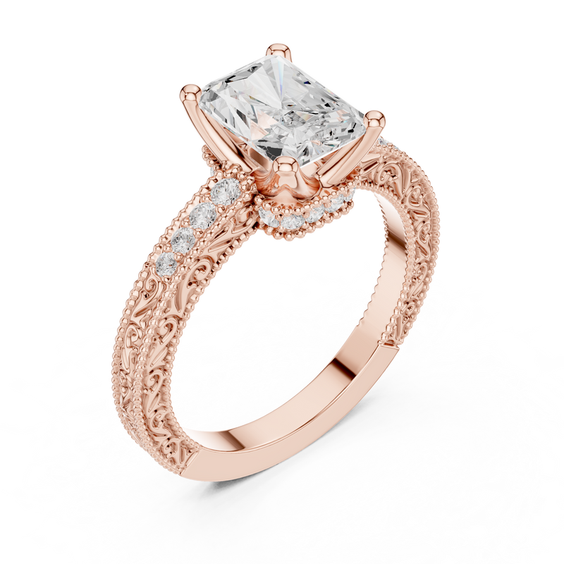Ladies Ring DDLR-981@7 - Rose Gold - Image