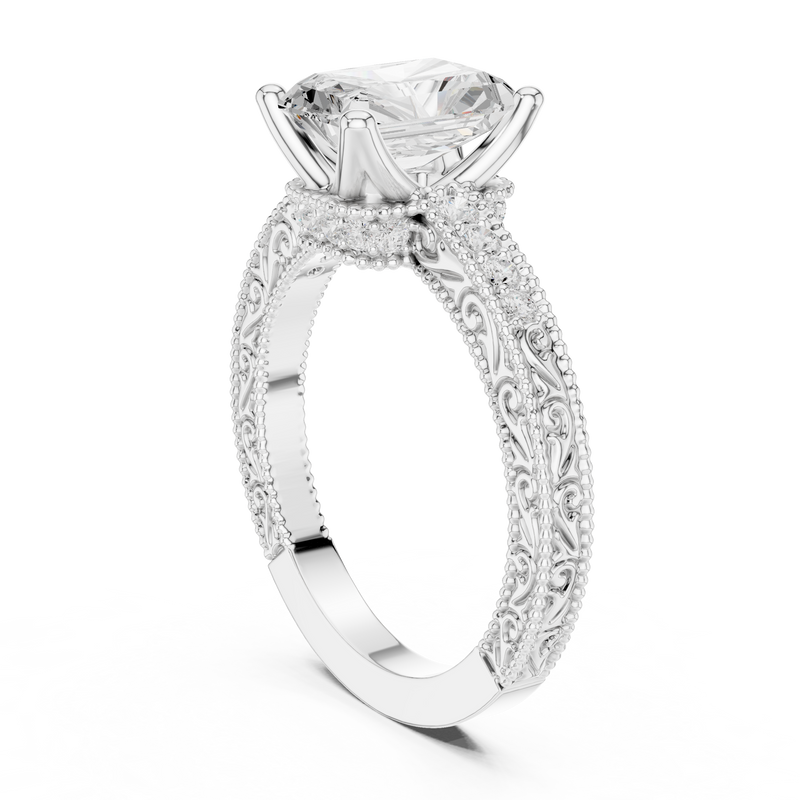 Ladies Ring DDLR-981@7 - White Gold - Image