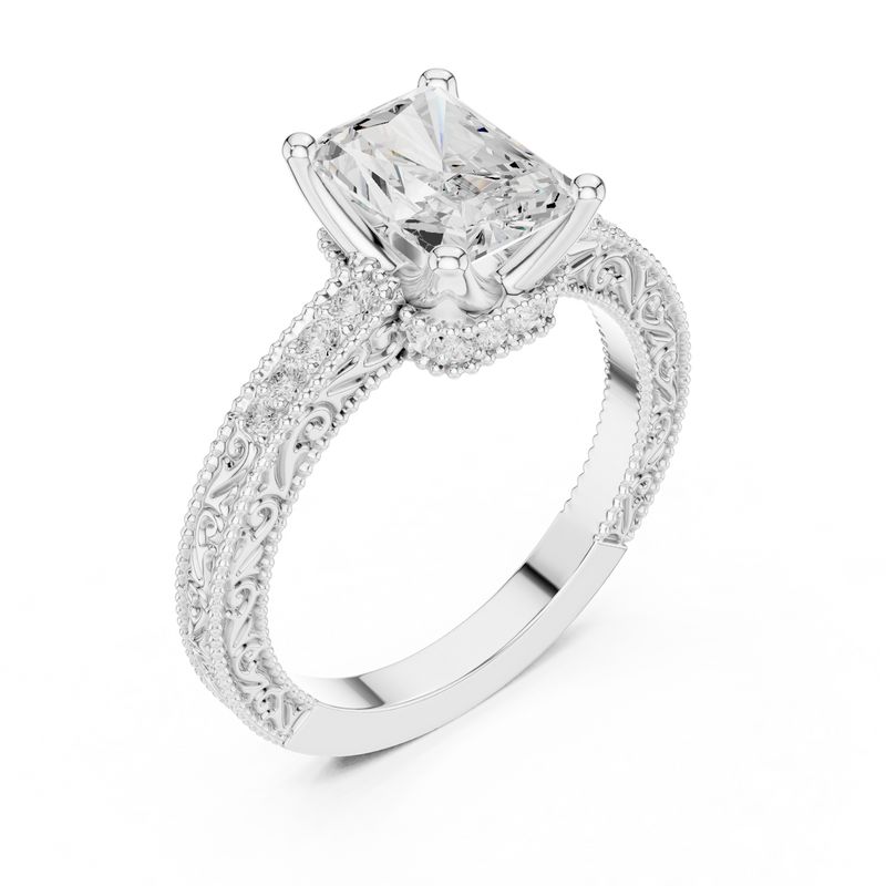 Ladies Ring DDLR-981@7 - White Gold - Image