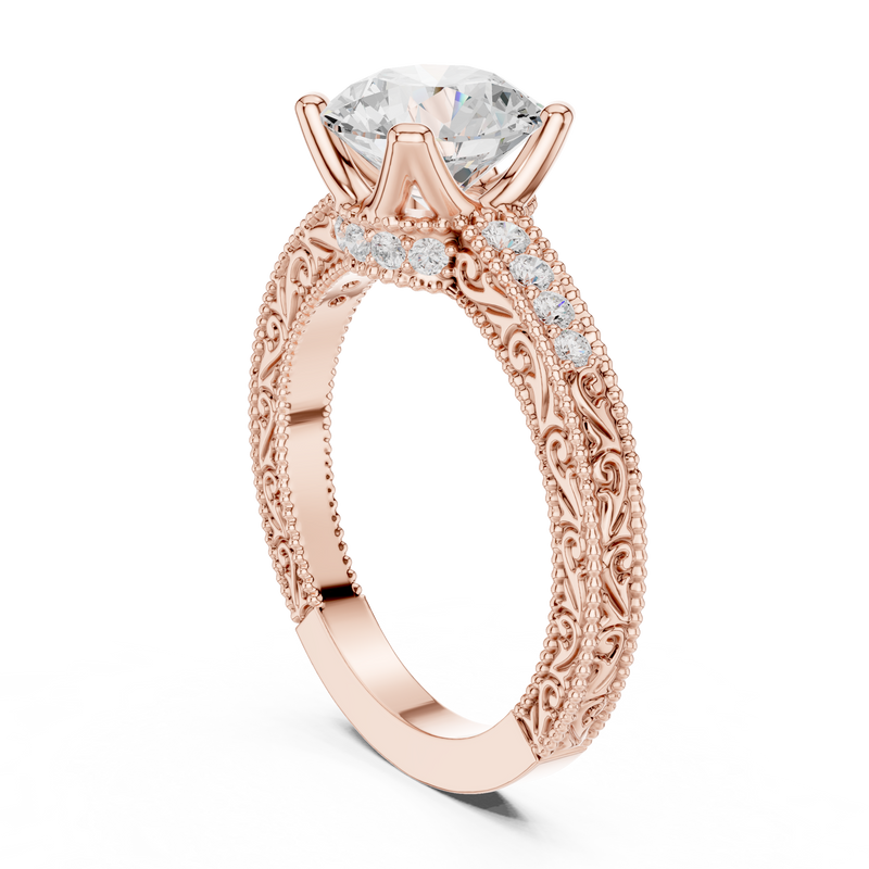 Ladies Ring DDLR-982@7 - Rose Gold - Image