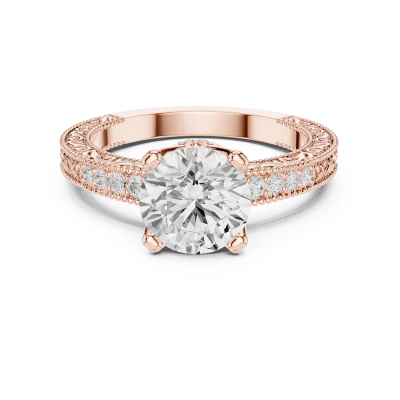 Ladies Ring DDLR-982@7 - Rose Gold - Image