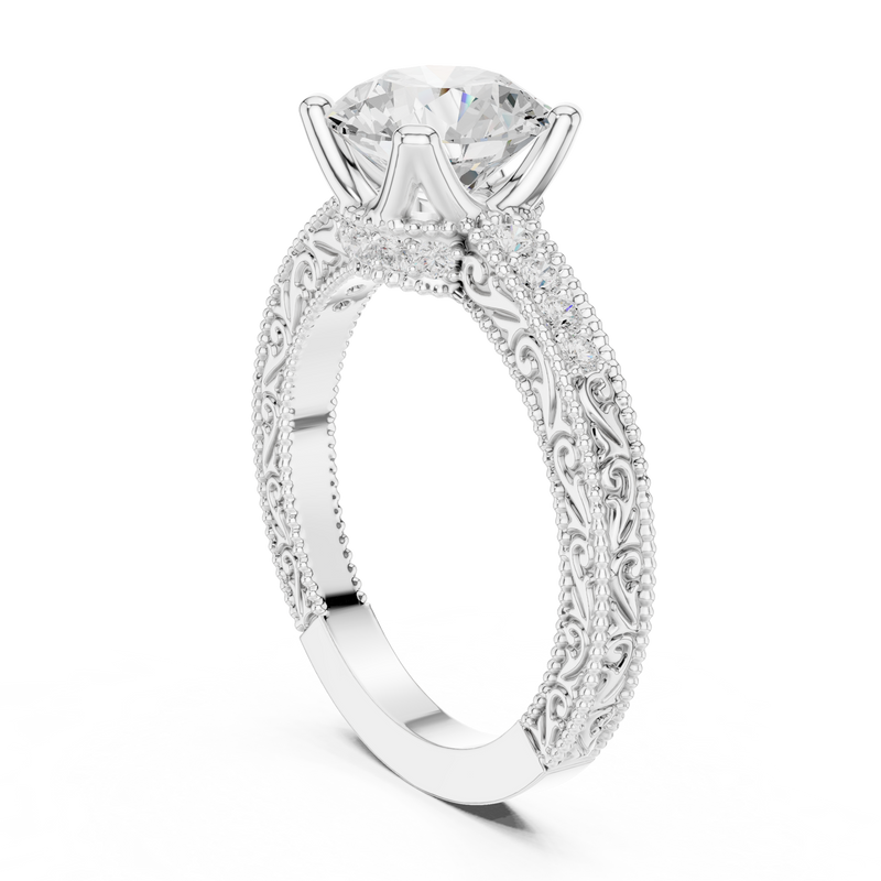 Ladies Ring DDLR-982@7 - White Gold - Image