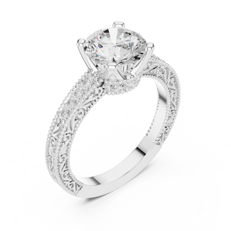Ladies Ring DDLR-982@7 - White Gold - Image