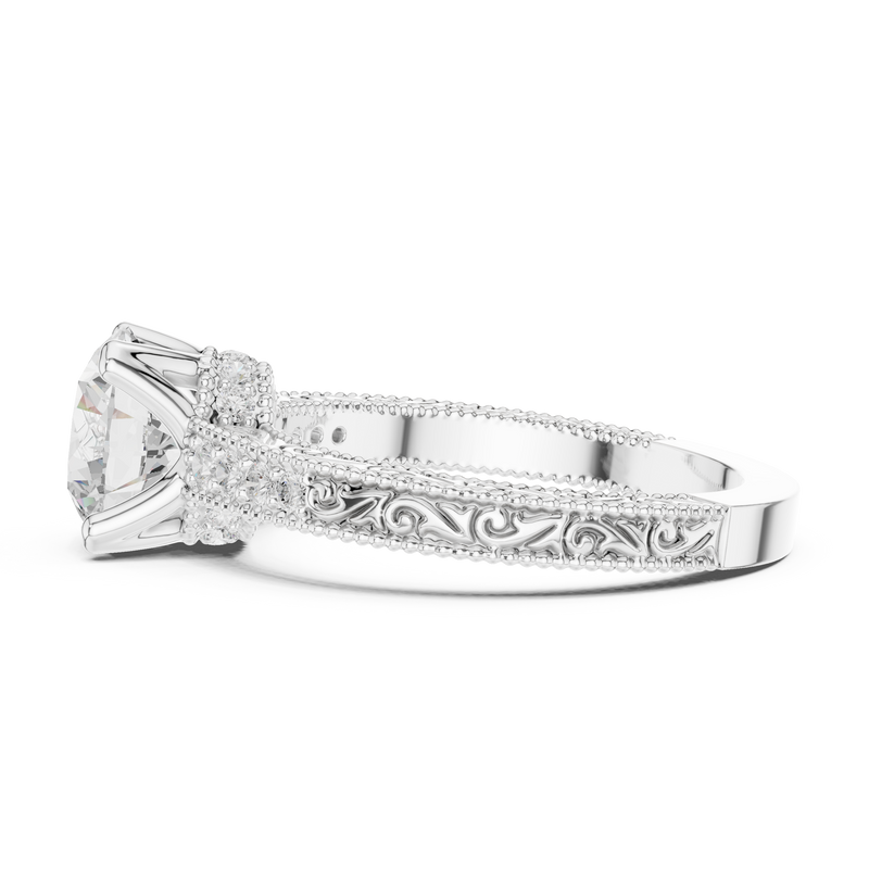 Ladies Ring DDLR-982@7 - White Gold - Image