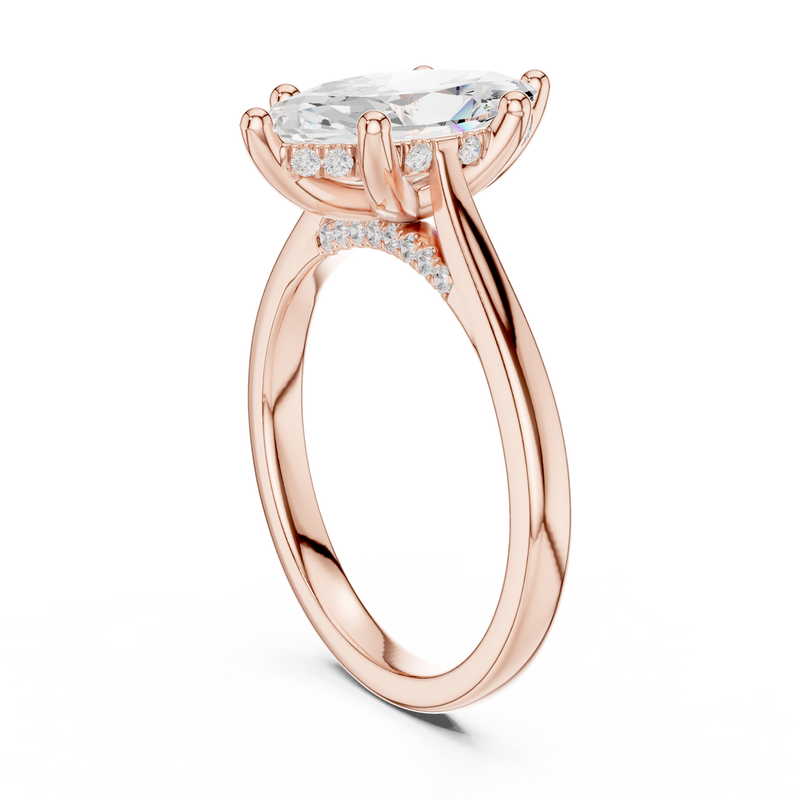 Ladies Ring DDLR-985@7 - Rose Gold - Image