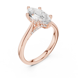Ladies Ring DDLR-985@7 - Rose Gold - Image