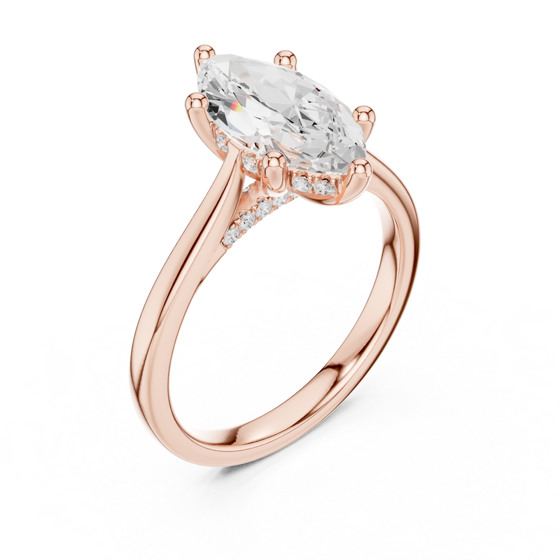 Ladies Ring DDLR-985@7 - Rose Gold - Image