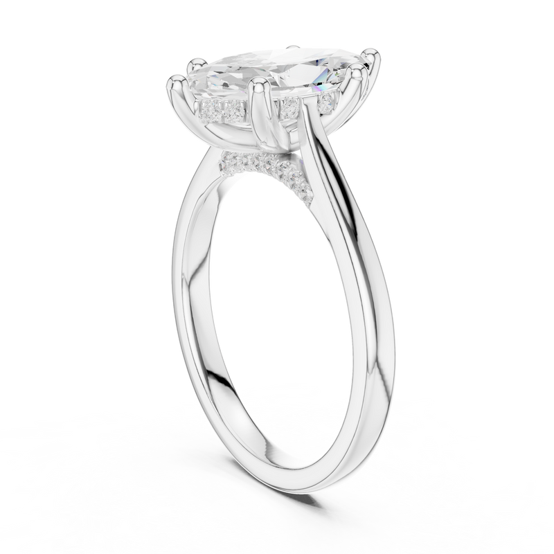 Ladies Ring DDLR-985@7 - White Gold - Image